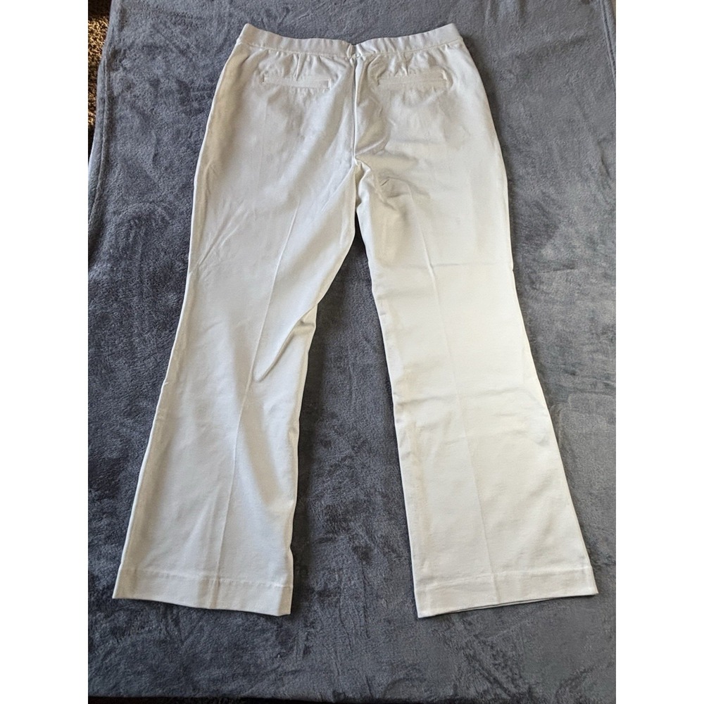 Beautiful by Lawrence Darian Women's Dress White Pants A675932 Size L New Preppy - Picture 9 of 10